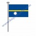 NAURU GÖNDER BAYRAK 50x75 ( EBAT SEÇİNİZ )